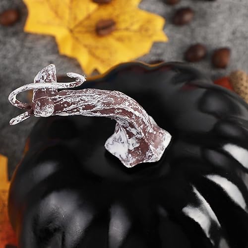 Miniatura 7 de Ywlake 16 calabazas artificiales de varios tamaños, calabaza falsa negra grande, decoración de otoño para cosecha de otoño, Acción de Gracias,