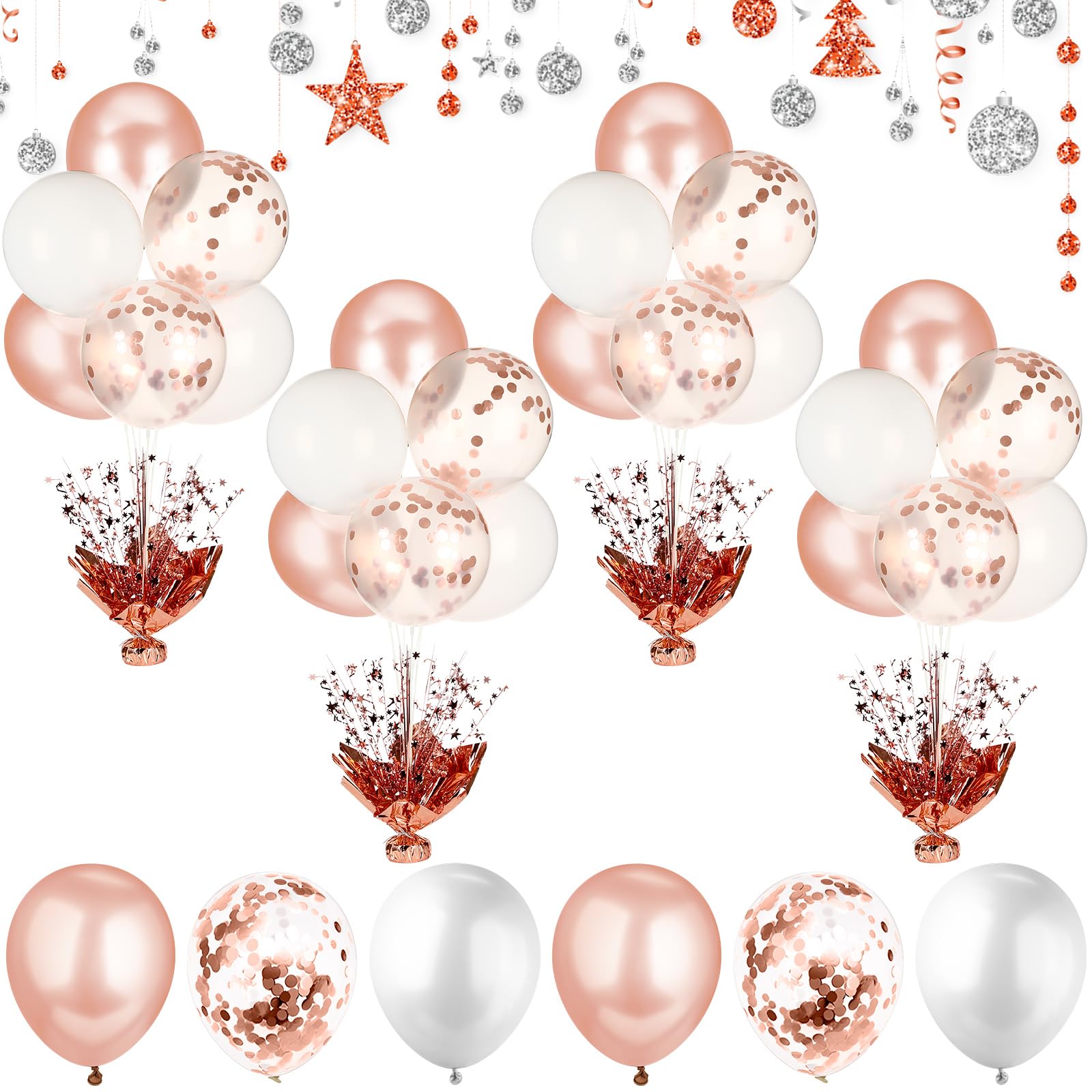 HyDren 4 Set Wedding Balloon Stands Table Centerpiece Decorations Balloons Stand Kit Party Decorations for Birthday Bridal Baby Shower Retirement