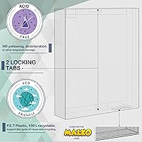 Vista 4 de MALKO Estuche Protector de Exhibición Hot Wheels para Coches Diecast de Tarjetas Premium - Paquete de 10 Requiere Ensamblaje