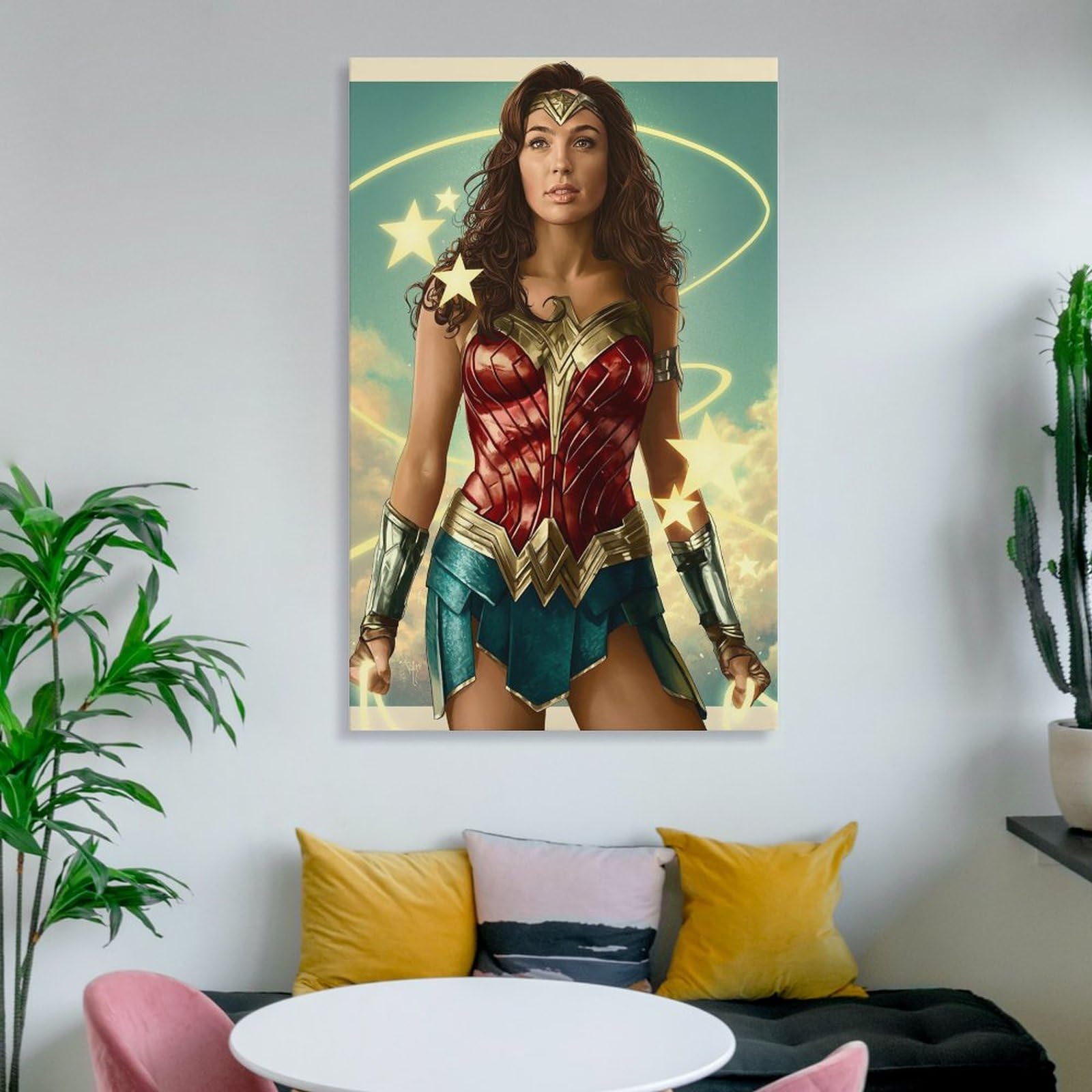 ワンダーウーマン　キャンバス地　ポスター ワンダーウーマン キャンバス地 ポスター Wonder Woman™ レトロ