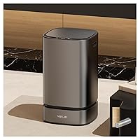 Vista 10 de Bote de basura con sensor de movimiento, sin contacto, automático de 5.5 galones / 20 litros para baño, sala de estar, dormitorio, oficina (blanco)