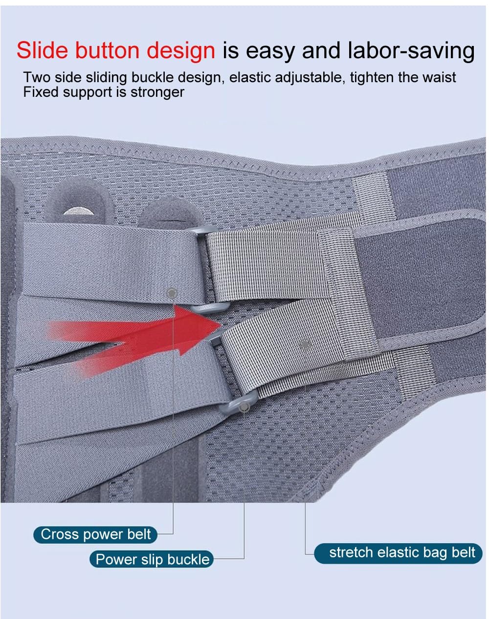 Faja Lumbar Unisex para aliviar el Dolor de Hernia discal, Soporte de Cintura, cinturón de descompresión, Corrector Transpirable, cinturón de protección de Cintura de Acero Ancho.