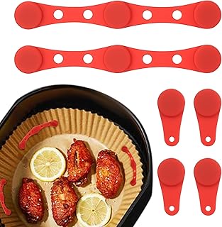 Airfryer Oven Paper Magnets, Air Fryer Magnetic Accessories, Silicone Clips for Fixing Oven Paper, Magnetic Holders for Ho…