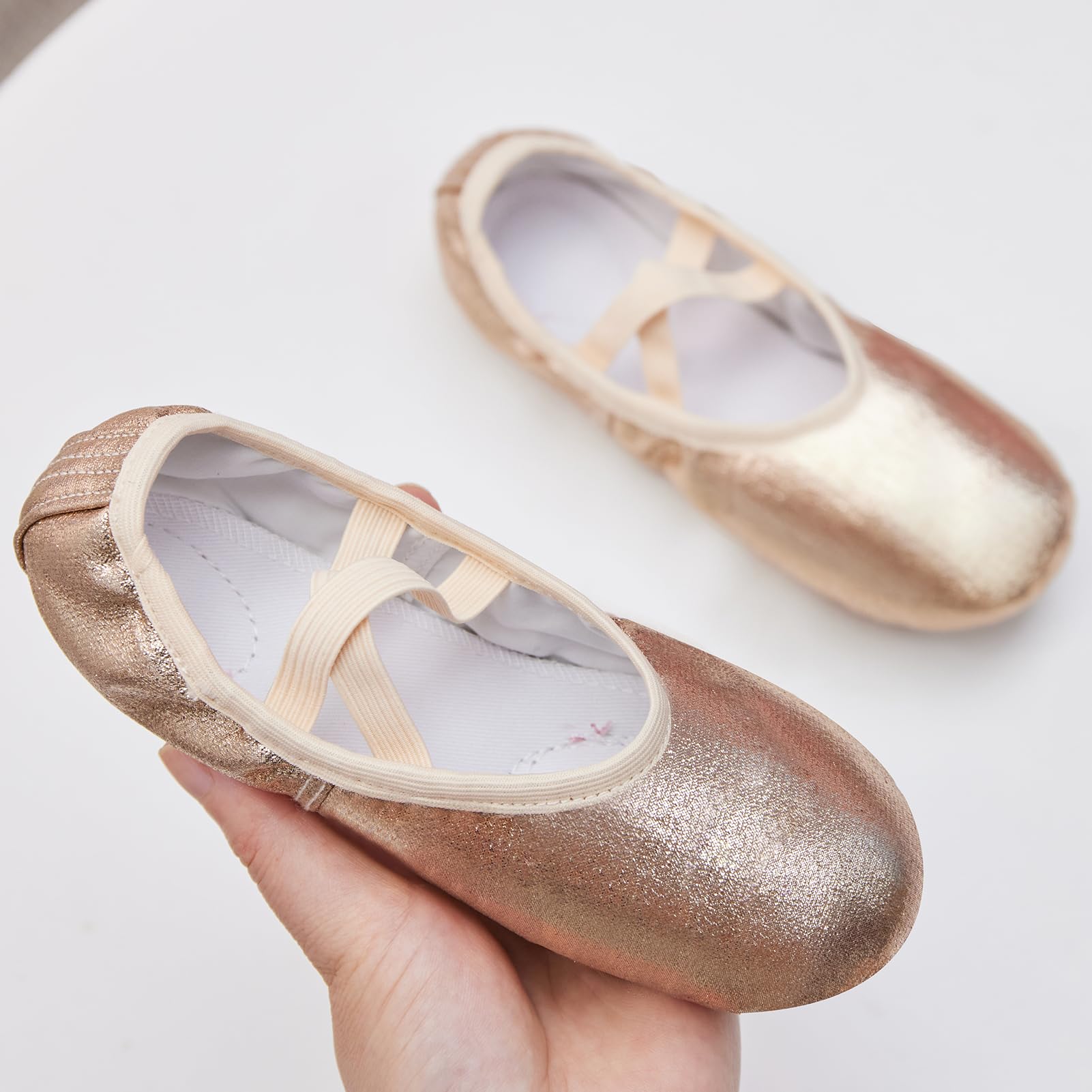 Phineein Zapatillas de ballet para niñas, para práctica, zapatillas de ballet para bailar
