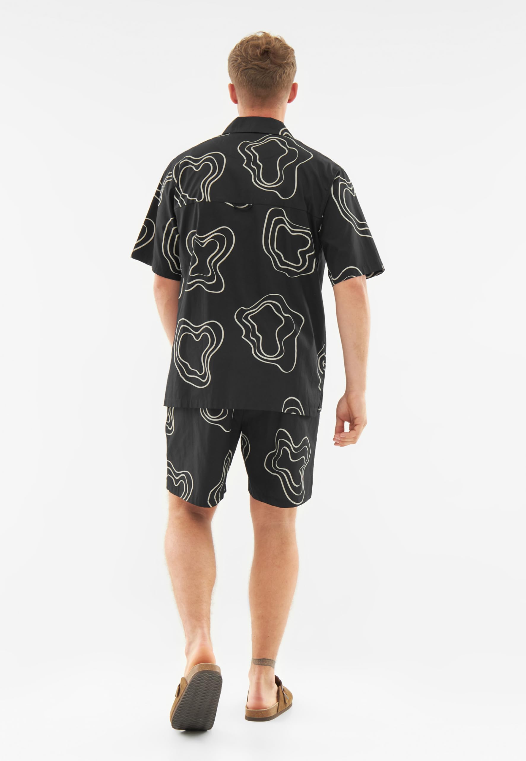 Johnny Urban Camicia a Maniche Corte Uomo - Spencer - Camicia Oversize con Stampa - Casual Shirt per Estate, Spiaggia, Festival - 100% Cotone - Abbigliamento Leggero e Sportivo