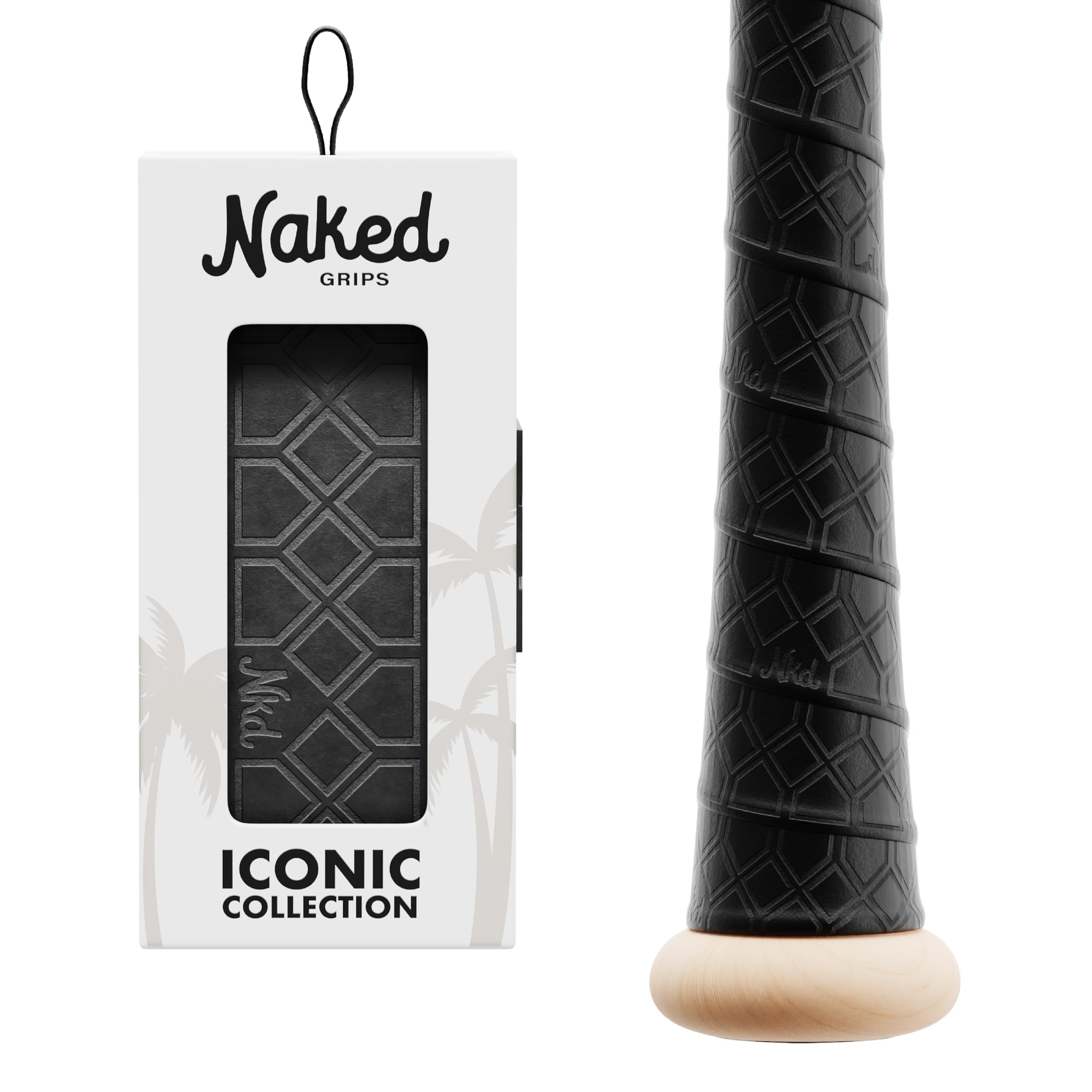 Naked Grips Jet Black Bat Grip (1.0mm)
