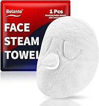 Face Steam & Cooling Towel Mask, Reusable Face Steaming Towel For Women Girls, Hot and Cold Warm Compress Facial Steamer & Moisturizing Spa Towels for Eye Relaxation & Skin Care