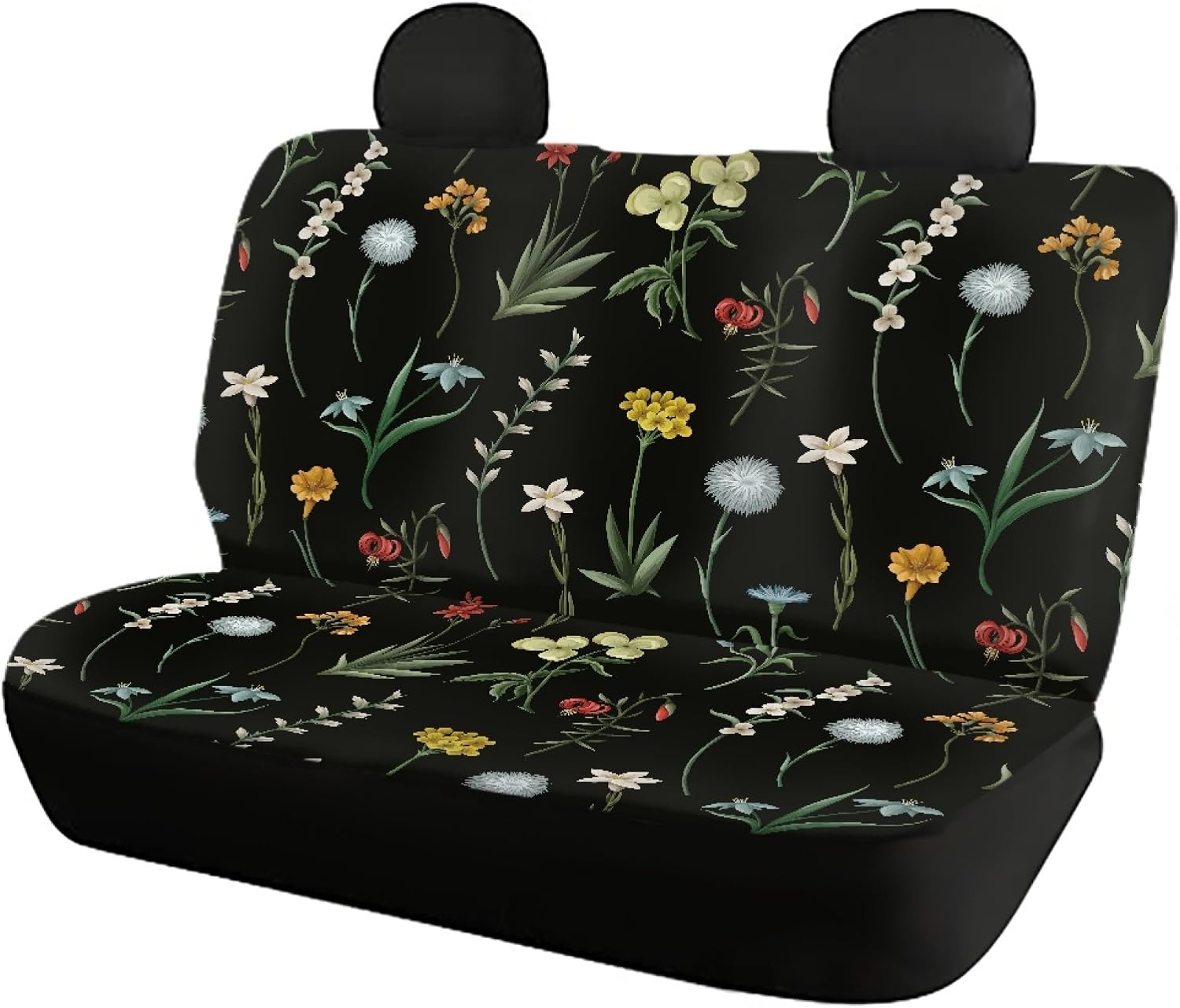 Vintage Wildflower Car Seat Covers Set Universal Seat Cushion Cases image 4