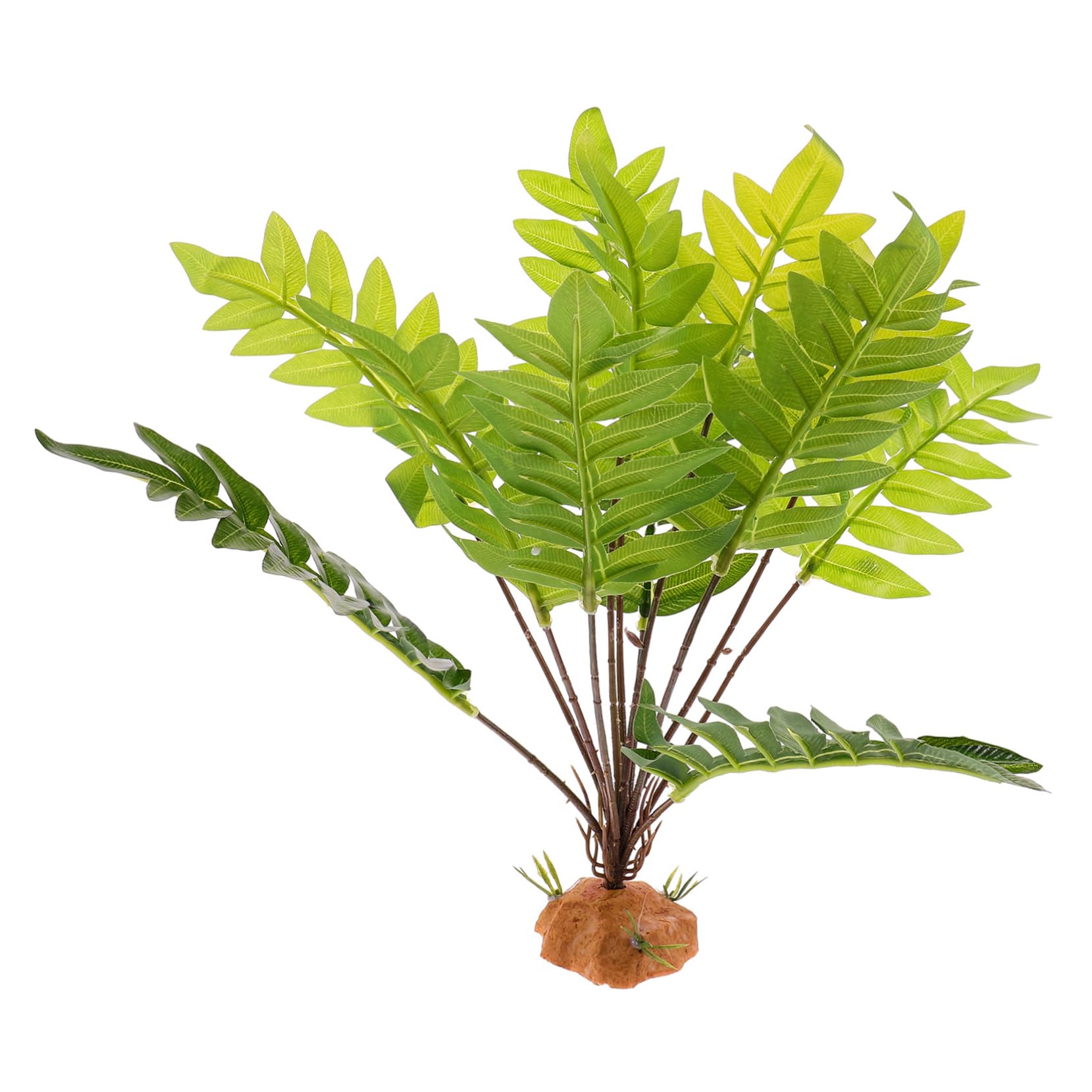 Sosoport Artificial Reptile Plant Decoration Simulated Leaves for Reptile Tank Landscaping Lifelike Habitat Decor for Snakes Lizards and Amphibians Durable Material