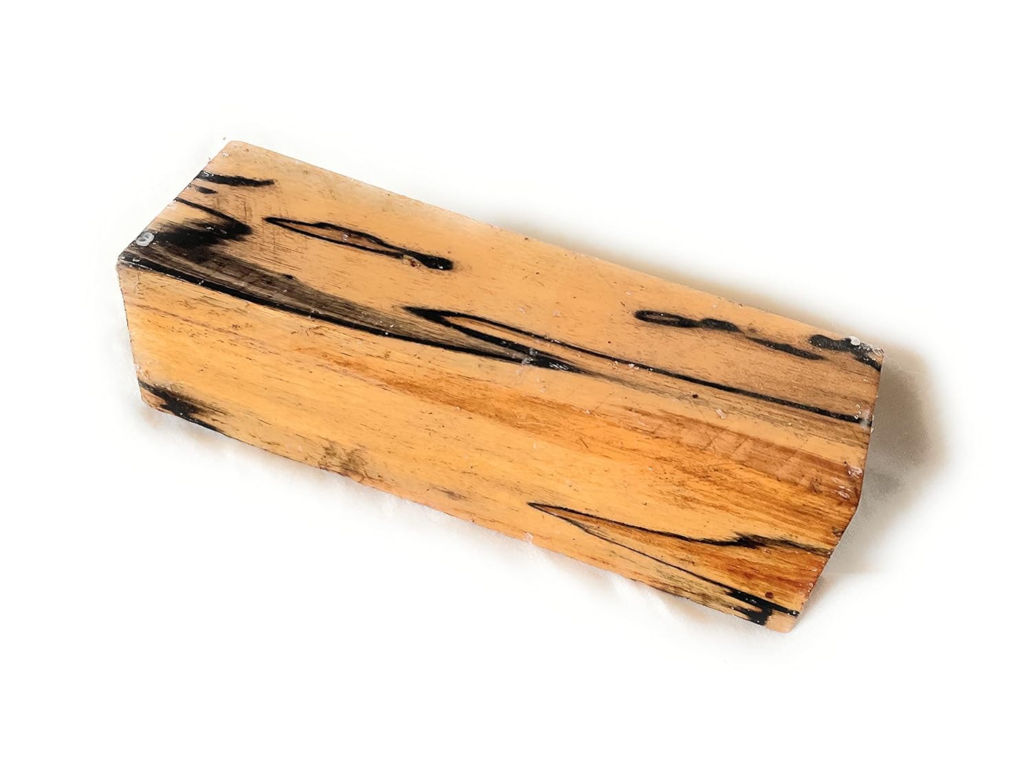 Exotic Black and White Ebony Wood 2"x2"x6" Woodworking Craft Lumber Knife Scales Pool Cues Door Knobs DIY Hobby Craft Projects
