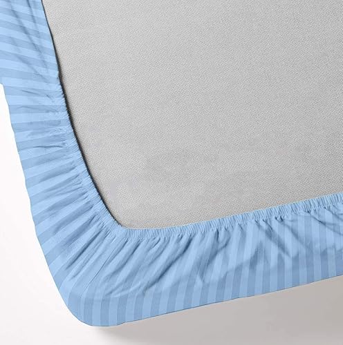 Miniatura 2 de NITYA LINEN Juego de sábanas de 500 hilos de 4 piezas de 16 pulgadas de profundidad, ultra suave y transpirable, 100% algodón egipcio