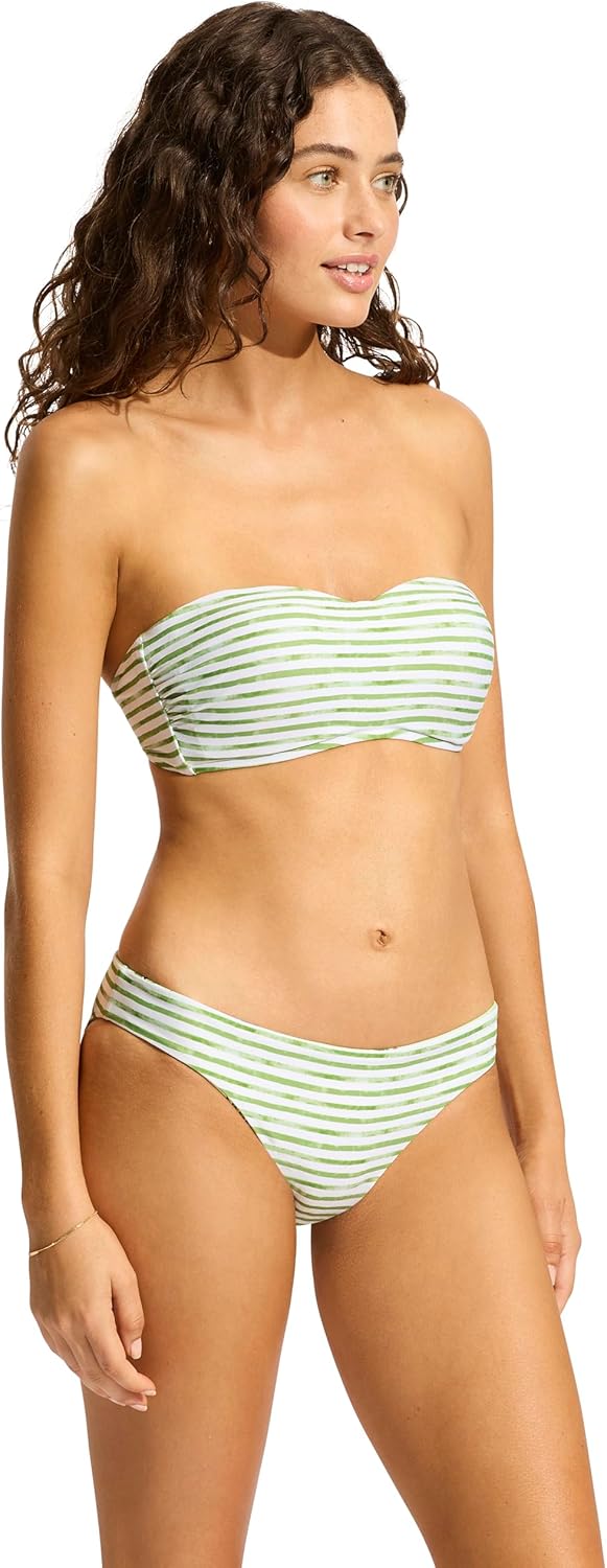 Seafolly Women's Standard Soft Cup Bustier Bandeau Bikini Top Swimsuit - Image 2