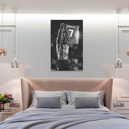 Miniatura 8 de Pósteres para hombres, Cristiano Ronaldos, estrella de fútbol, pósteres de arte de pared, póster de fútbol, impresiones artísticas para decoración