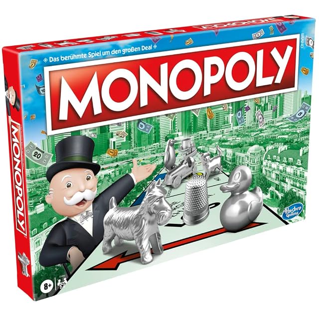 Foto 2 de 8 de Monopoly Juego de Mesa, Juego Familiar para Adultos y niños, de 2 a 6 Jugadores