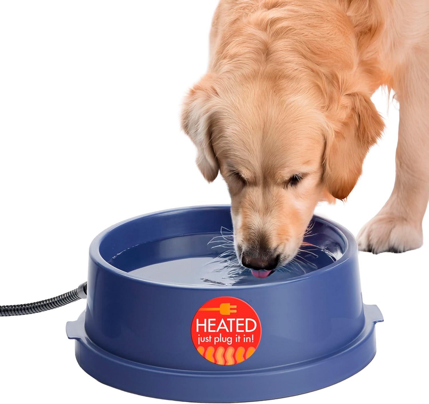 Heated Pet Water Bowl – 25W Anti-Chew Outdoor Dish for Dogs & Cats Heated Pet Water Bowl – 25W Anti-Chew Outdoor Dish for Dogs & Cats