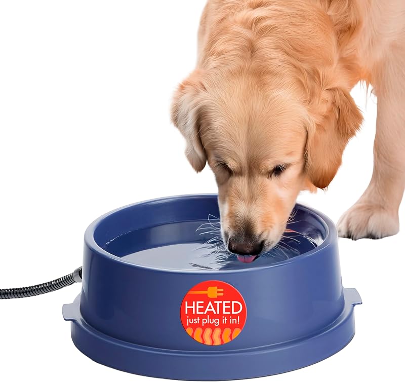 Tigela Aquecida para Cães e Gatos K&H Pet Products, Plástico BPA Free, 25 W, 2,84 L