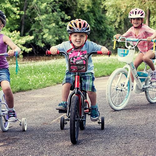 Miniatura 7 de ZKIXUIWI Cesta de bicicleta para niños, accesorio de decoración de bicicleta delantera de camuflaje para adultos y niños, organizador de bolsa de