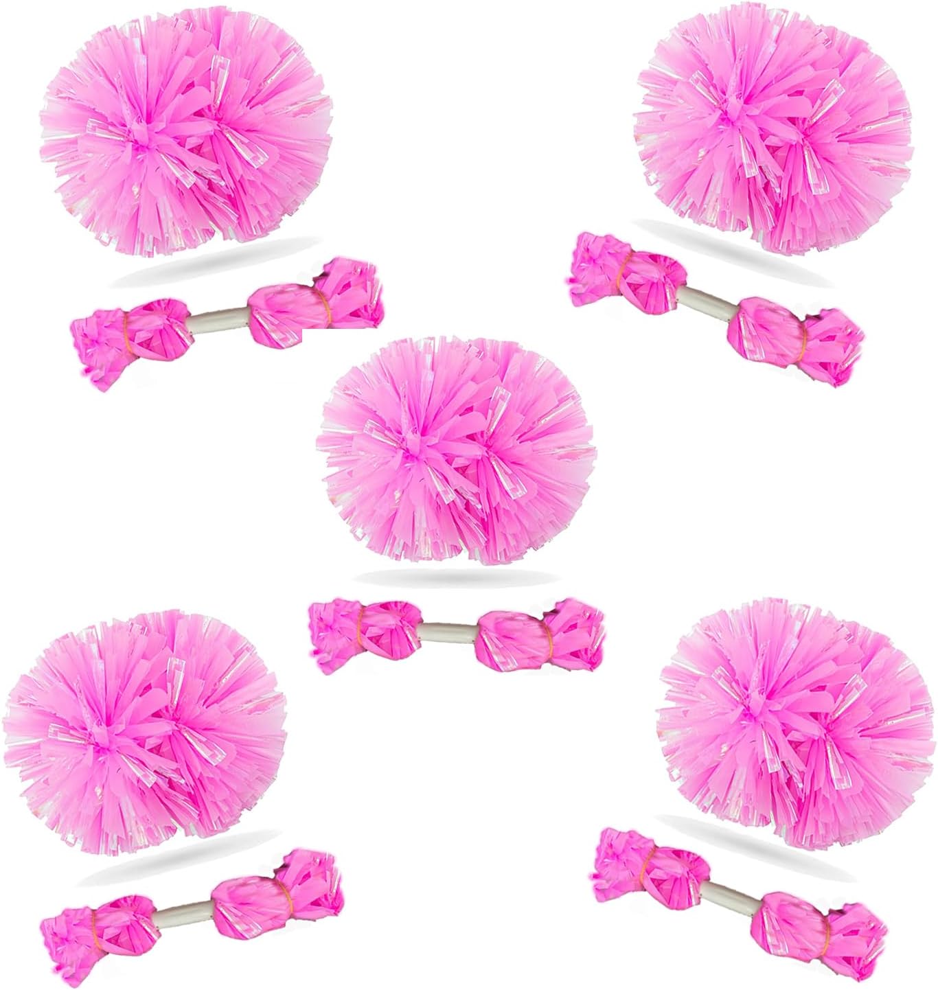 AOPANDA Cheerleading Pom Poms with Baton Handle for Team Spirit Sports Dance Cheering Kids Adults