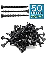 Vista 2 de IMScrews 50 tornillos para paneles de yeso #7 x 2-1/4" (0.154 x 2.165 in) - Tornillos Phillips de cabeza plana para madera de punta afilada, acero