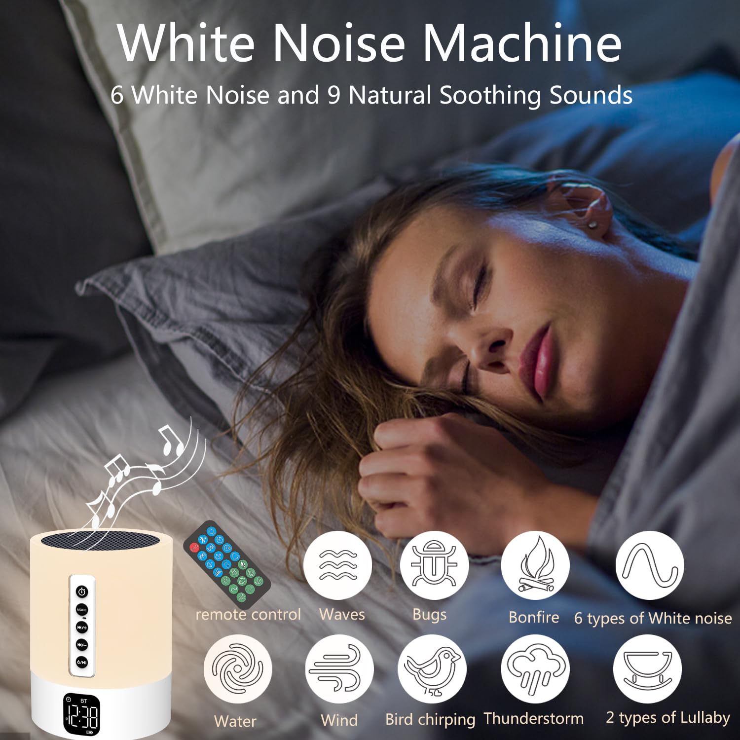 Bluetooth Lautsprecher mit Licht, Wecker mit Licht, Geschenke für Mädchen