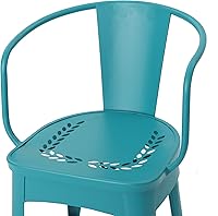 Vista 13 de Christopher Knight Home Lourdes Iron Bistro - Juego de 3 piezas, color verde azulado mate