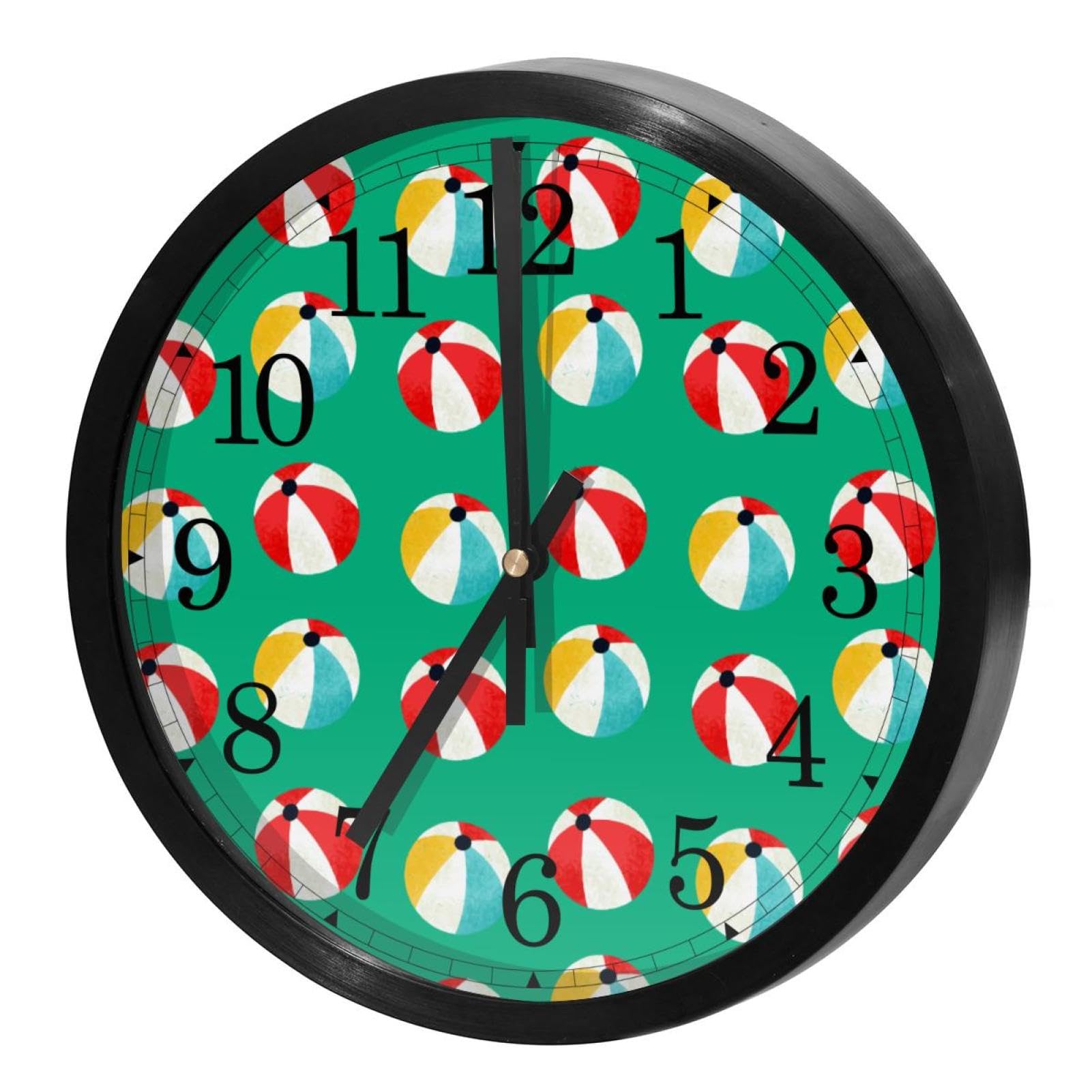 Horloge murale silencieuse à quartz sans tic-tac à piles pour école bureau et cuisine