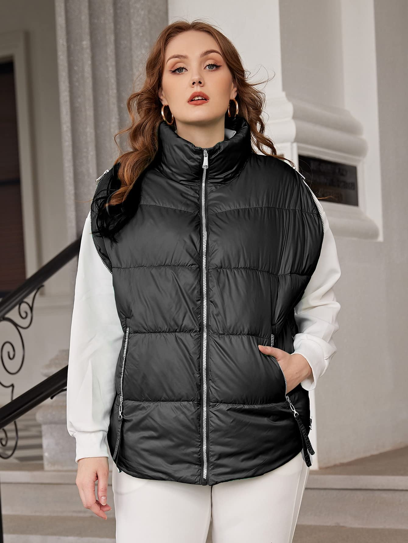 Amazon.com: OVEXA Women's Large Size Fashion Casual Winte Plus Zip