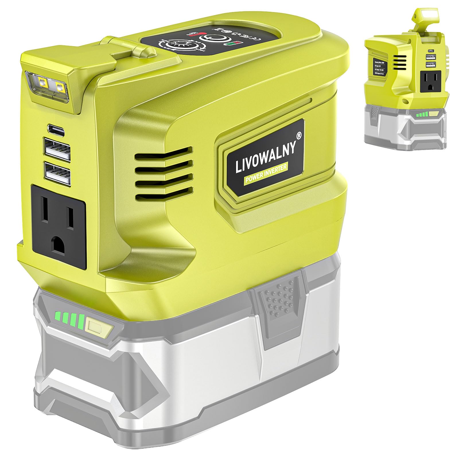 Amazon.com: LIVOWALNY 200W Power Inverter Compatible with Ryobi