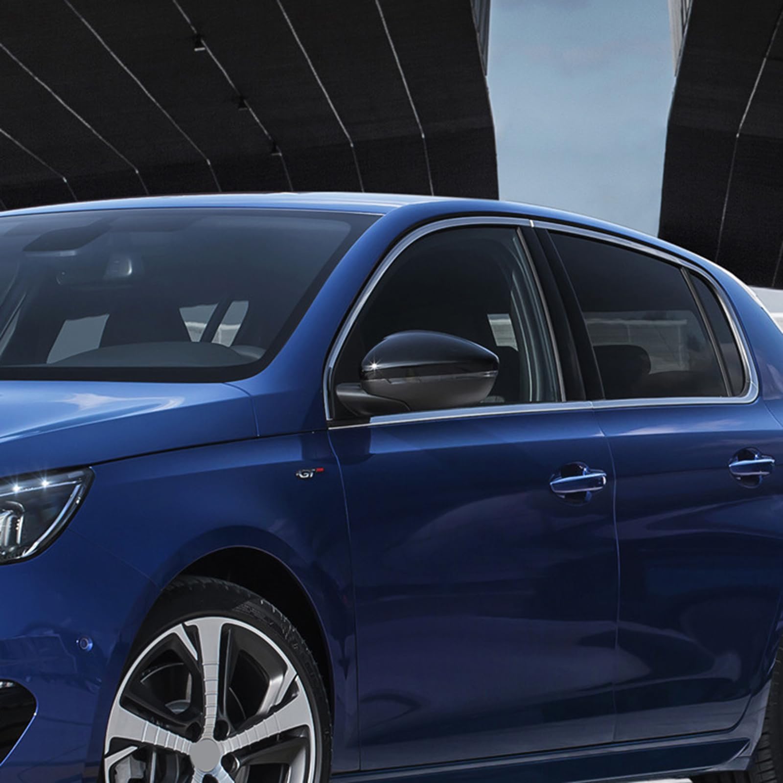 Tappo di copertura per specchietto laterale nero lucido adatto per Peugeot 308 MK2 2013 2014 2015 2016 2017 2018 2019 2020 2021