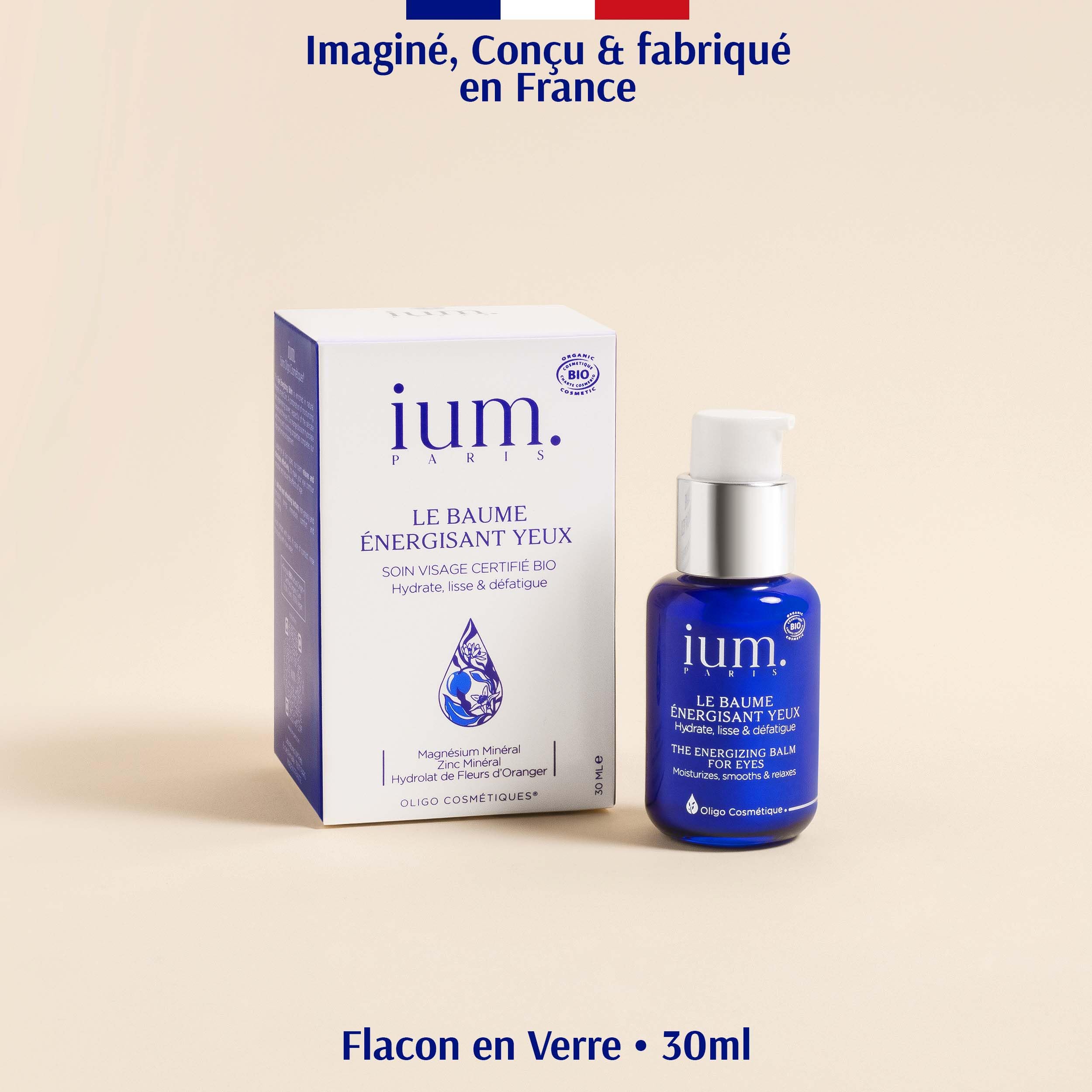 Crème Contour des Yeux Bio | Anti-Cernes & Anti-Poches | Magnésium & Zinc | Soin Regard Anti-Âge | 30ml | IUM Paris
