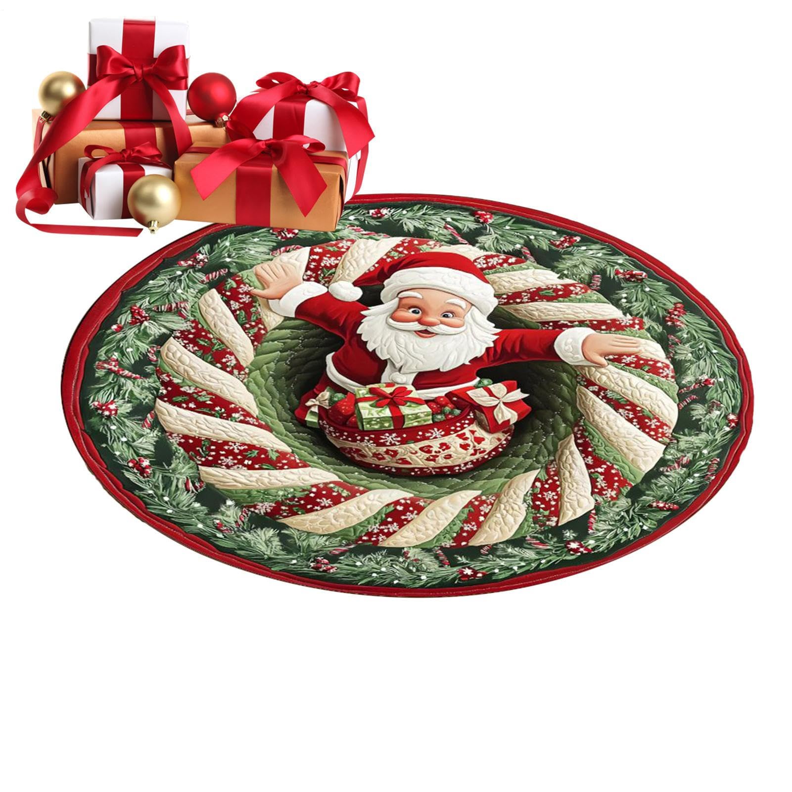 Tapis de sol de Noël paillasson 3D pour transformer la décoration de fête d'hiver