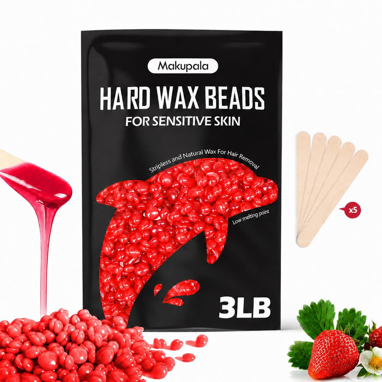 Hard Wax Beads for Hair Removal, 48 Ounce Pack