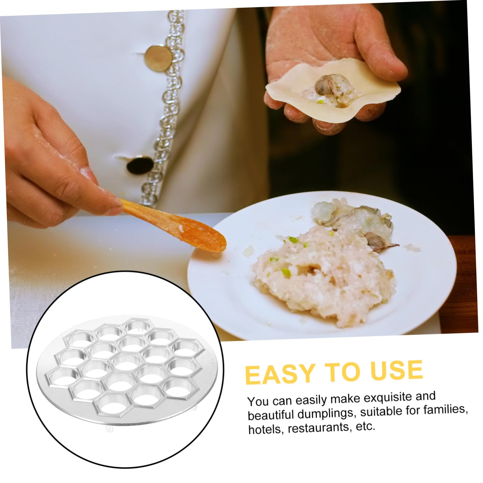 OUNONA Stampo per Ravioli Riutilizzabile in Materiale di Macchina per Ravioli Russi Stampo per Gnocchi Portatile Utile Aiuto per Cucina Facile da Lavare e Riporre
