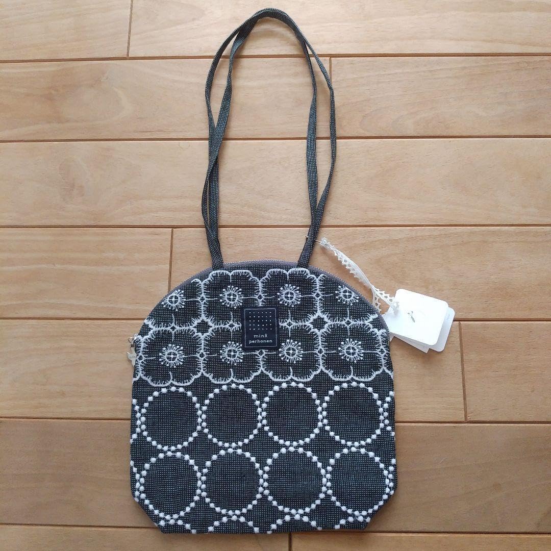 新品ミナペルホネンマフィンバッグアネモネ×タンバリングレー