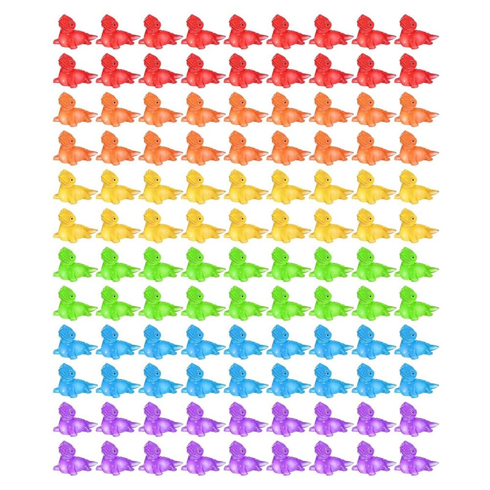 CTRLZS Set of 120 Mini Resin Glow Lizards, Cute Miniature Animal Statues for Flower Pots & Landscapes