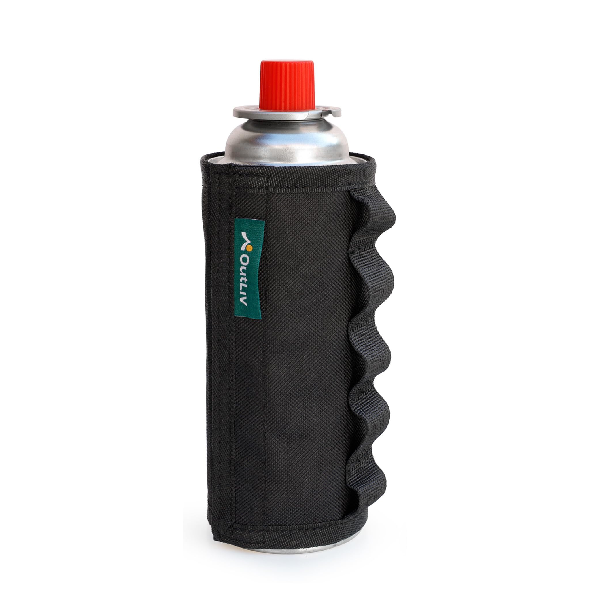 OutLiv Tactical Outdoor Protective 8 oz Butane Canister Sleeve, Lightweight, (Tactical Black Sleeve Only)