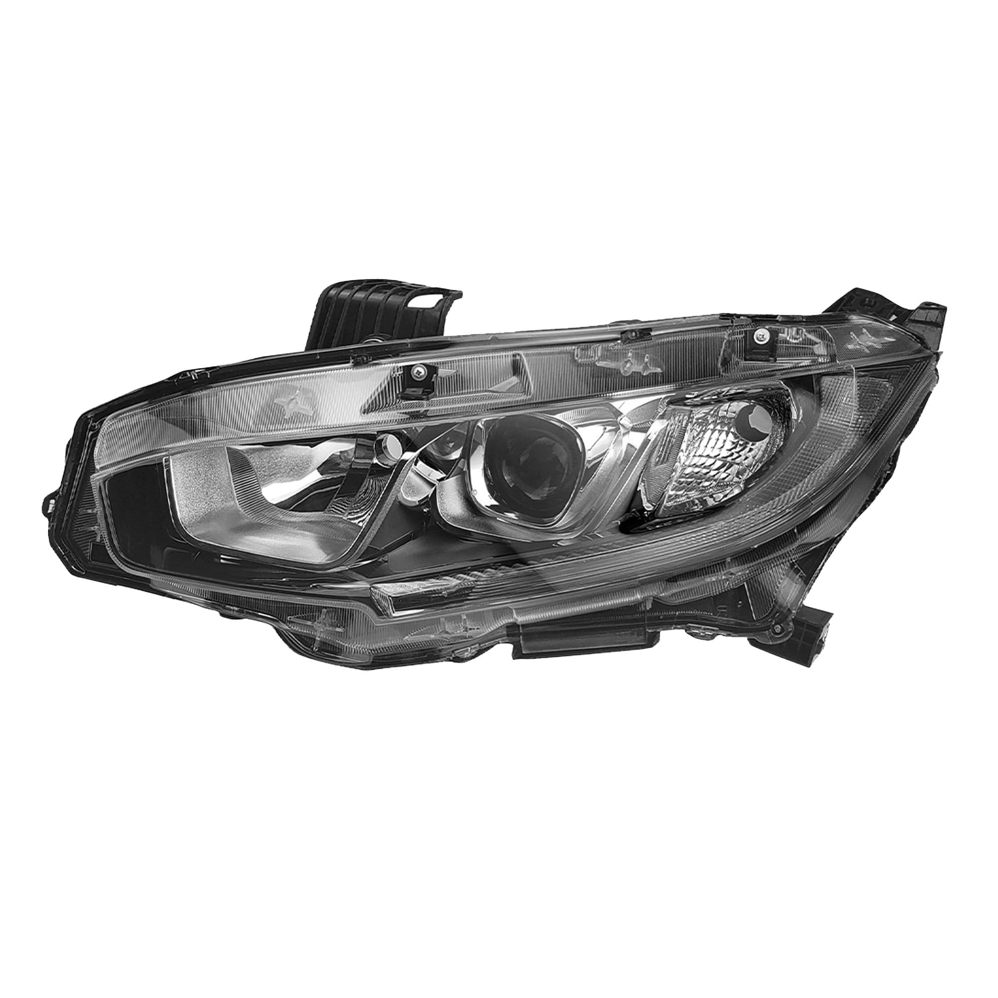 PartsFlowハロゲンヘッドライトアセンブリ2017-2019年用日産ローグ