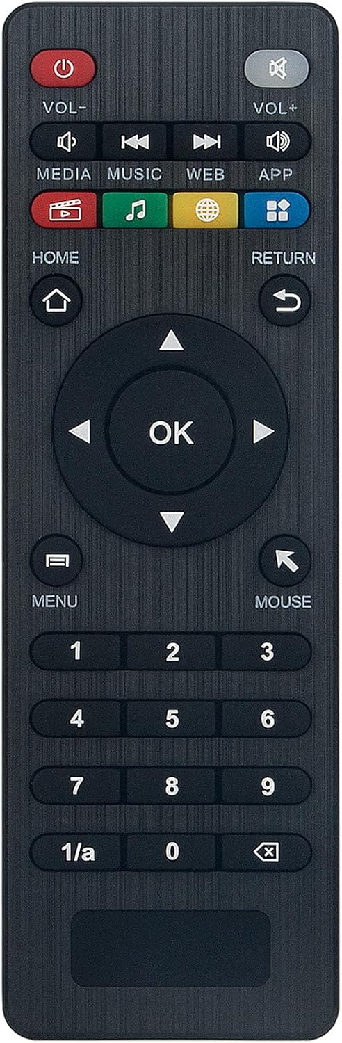 AIDITIYMI Reemplazo de mando a distancia compatible con Amlogic Android Smart TV Box U7 S905W V88 V99 CS918 MXV Q7 Q8
