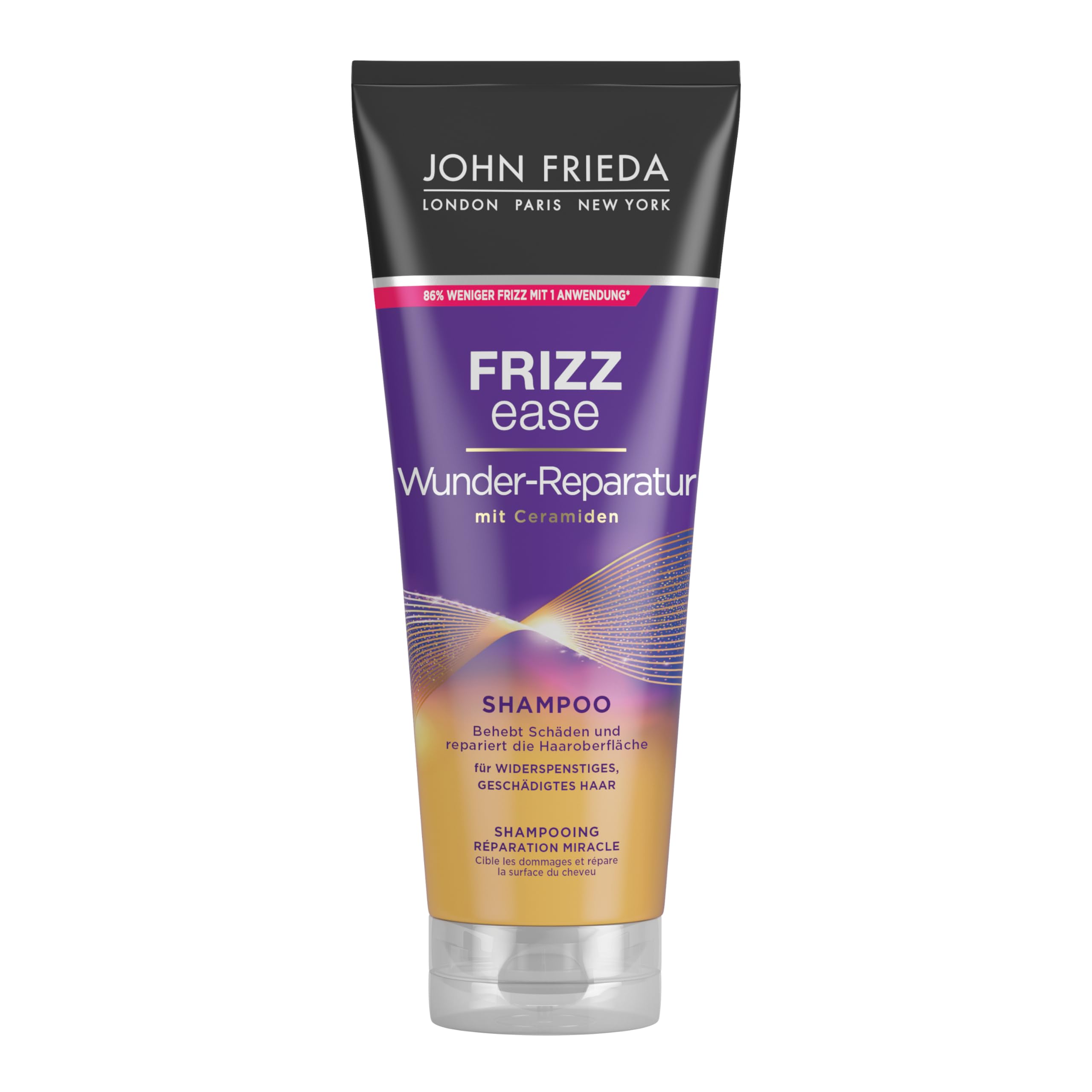 John Frieda - Frizz Ease Wunder-Reparatur Shampoo mit Ceramiden - Sofort-Reparatur für geschädigtes Haar - 250 ml