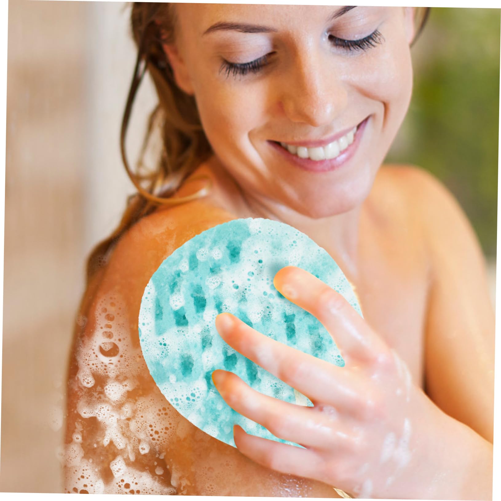 Housoutil 5pezzi Spugna Da Bagno Morbida e Riutilizzabile Per Pulizia Del Corpo Spugna Esfoliante Per Con Design Pratico e Materiali Sicuri