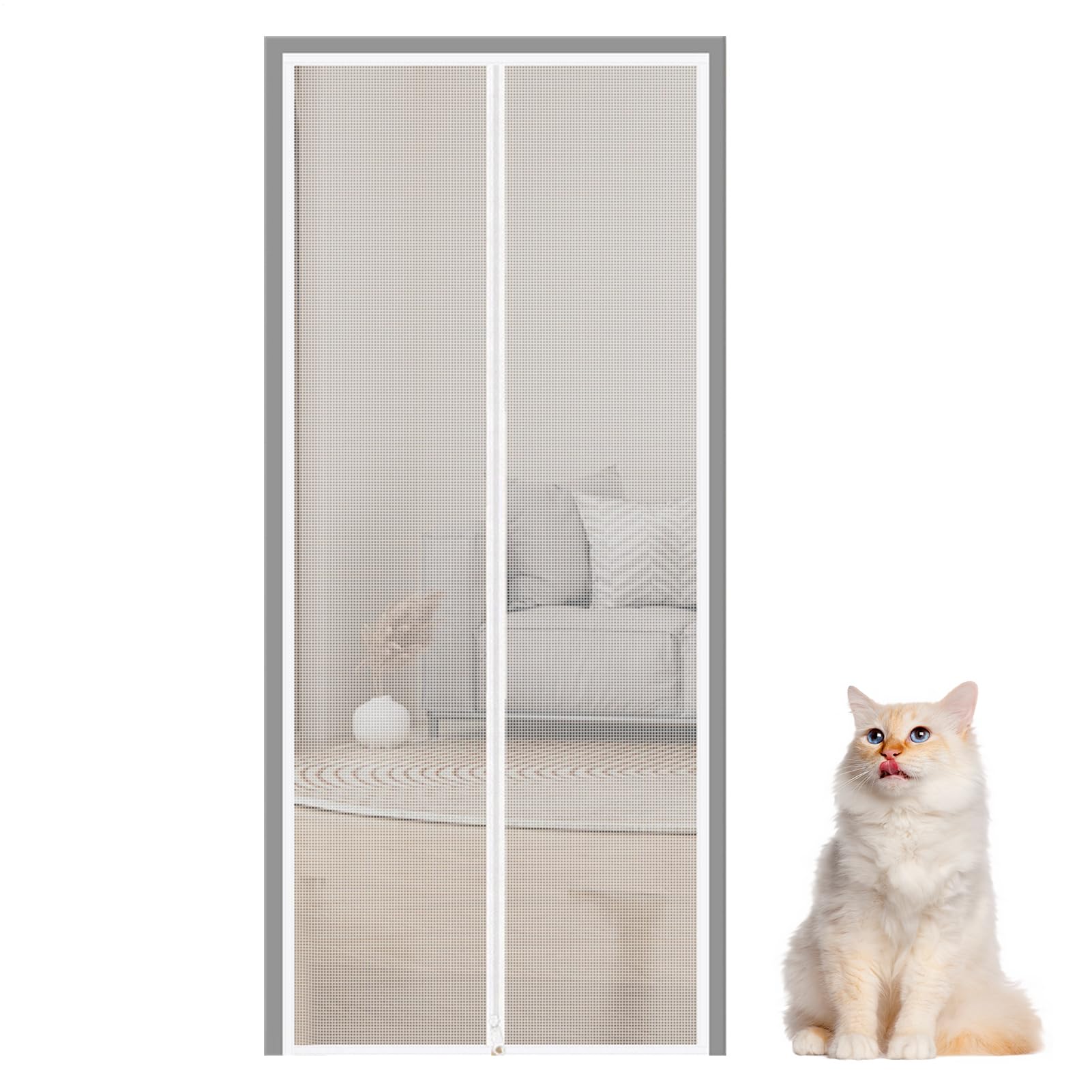 Barrière pour bébé respirante et grillage chat pour le patio