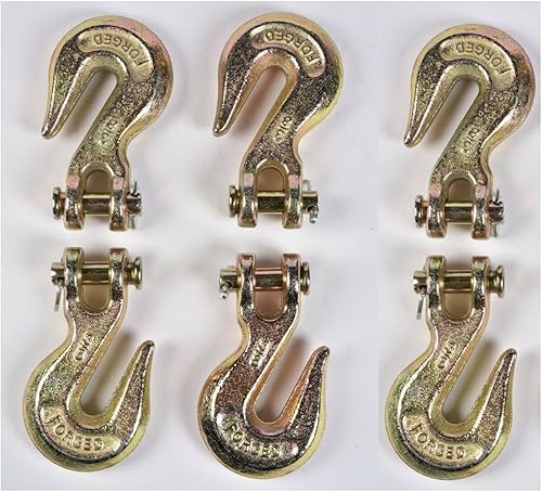 HI-GEAR Gancho de agarre de horquilla, capacidad de trabajo de 6,600 libras, compatible con cadena de remolque de 38 pulgadas, grado 70, gancho de