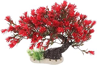 NOLITOY Fish Tank Landscaping Tree Decor Fish Tank Supplies Large Fish Tank Plant Fake Fish Tank Grass Fake Plants for Fish Tank Fish Tank Accessories Plastic Aquarium Welcome Song