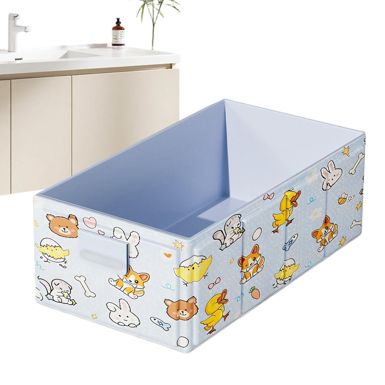 Vasca da bagno pieghevole | Design con Tappo di Scarico,Compatta e Facile da Riporre | per Viaggi, Camper, Terrazzo, Uso Esterno e Balcone