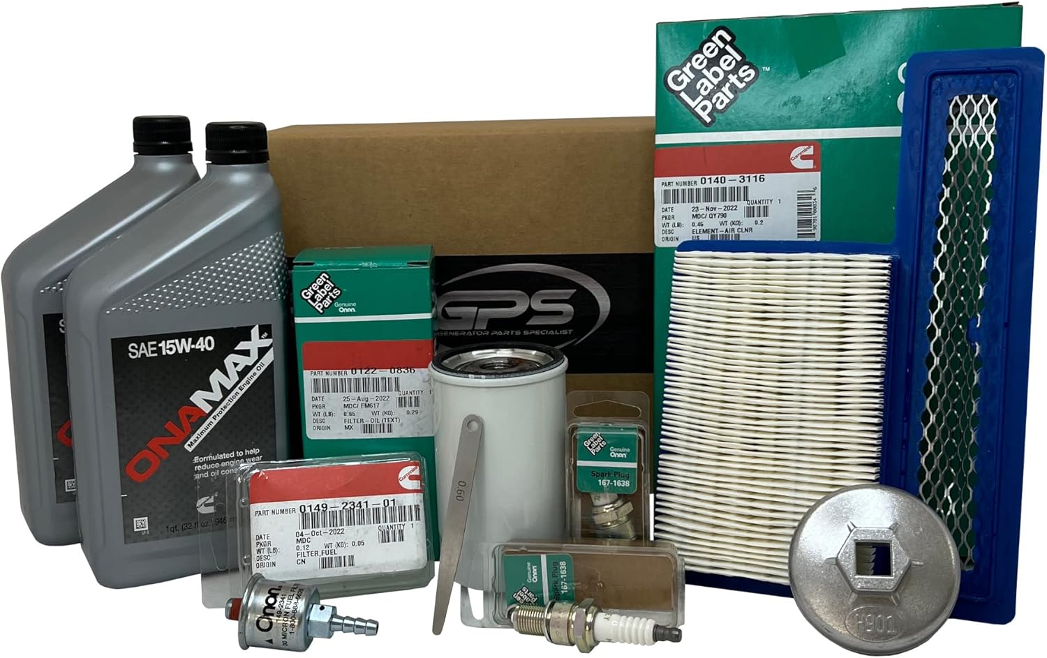GPS GENERATOR PARTS SPECIALIST Tune Up Kit for Cummins Onan RV Generators 5500 and