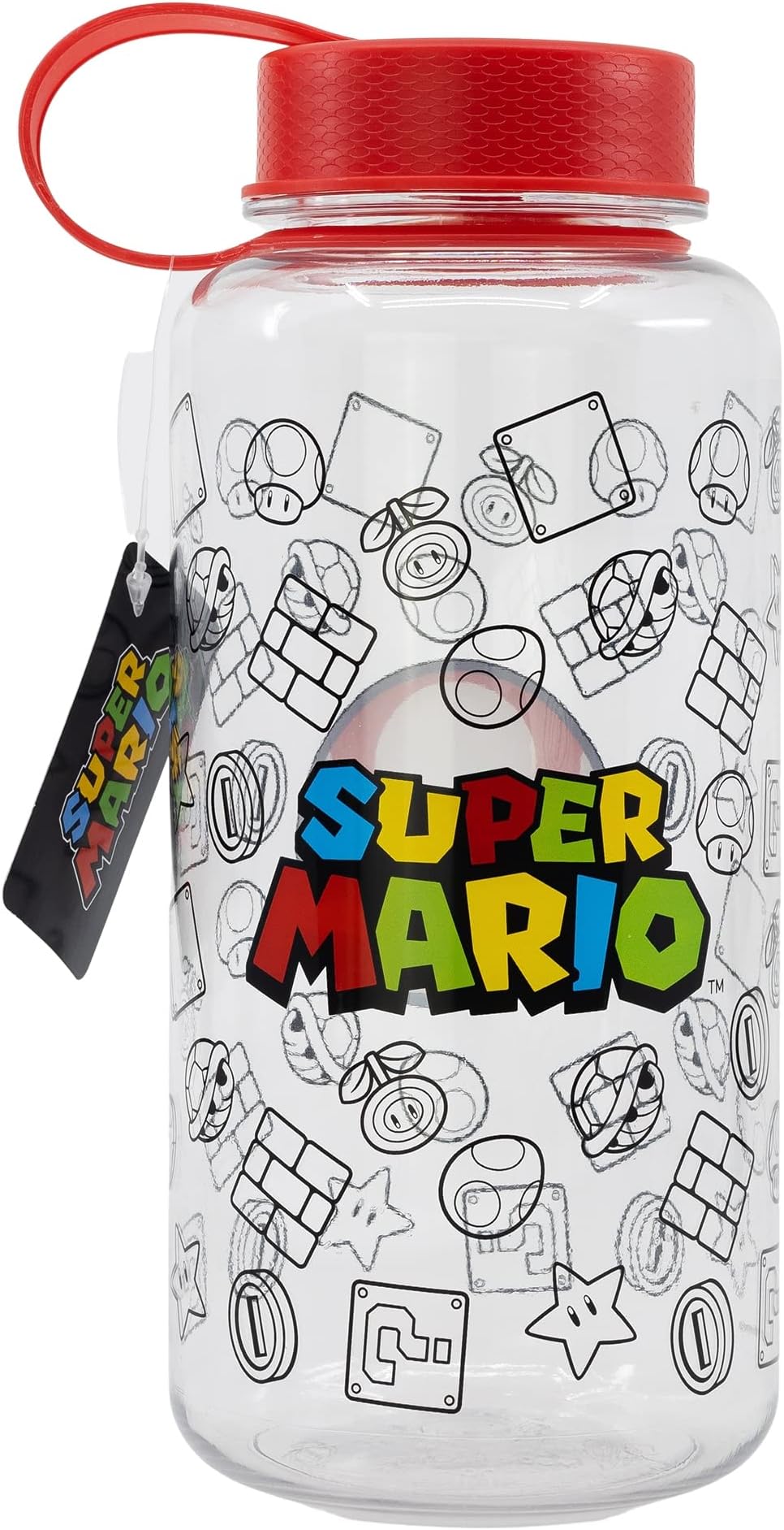 Amazon.com: Super Mario Jump Plastic Bottle, Multicolored, One Size ...