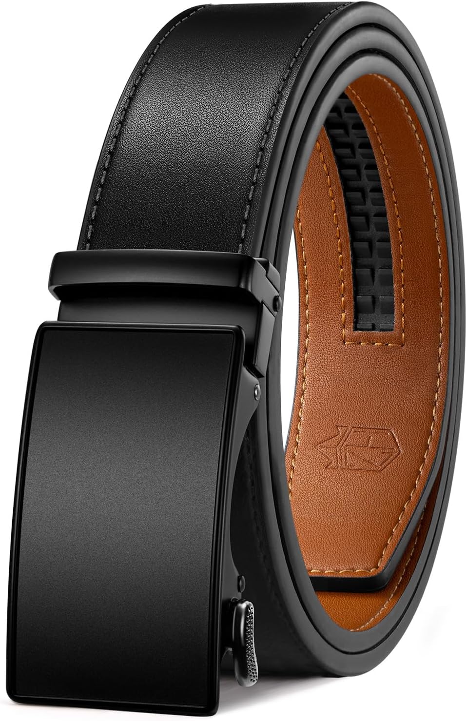 Zitahli Mens belt - Adjustable Leather Ratchet Belts for Men with Gift Box | Customizable Fit Belt for Jeans,Business Pants and Effortless Style,Gifts for Men on Birthdays, Father's Day,and Christmas
