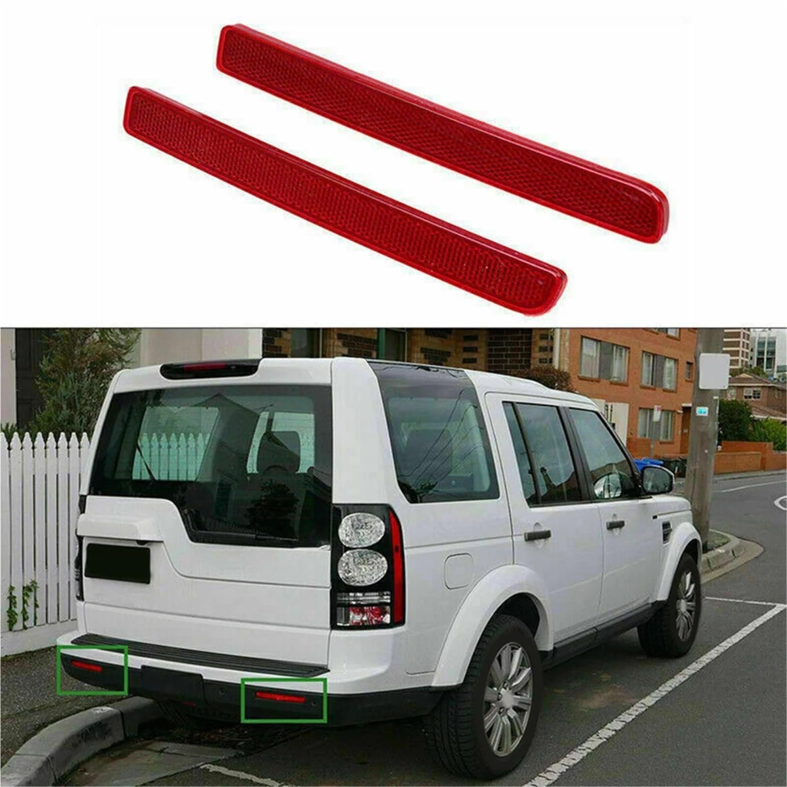 Catadiottro Posteriore Compatibile Con Land Per Rover Lr3 Per Discovery 3 2010-2013 Auto Paraurti Posteriore Riflettore Lampada Arresto Indicatori Direzione Kit Luce XFF500030