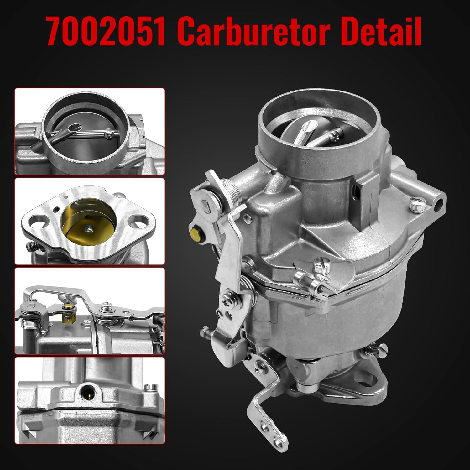 1 Barrel B Carburetor Carb Fit for Chevy GM Pickup Truck 235ci 6 Cyl Engine 1950-1959, for Chevy Truck 216ci 6 Cyl Engine 1932-1952, One Carb for Rochester B, Replace 7002051