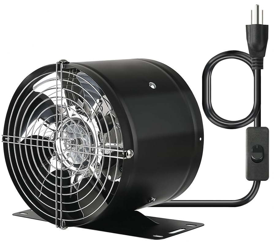 hammo エレファン Aydomer 6 Inch Inline Duct Fan, with Switch Low Noise High